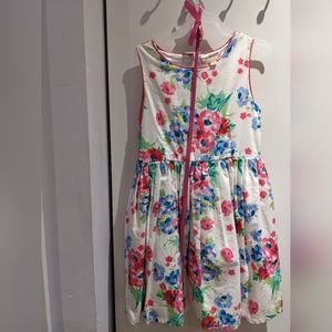 Floral dress + belt